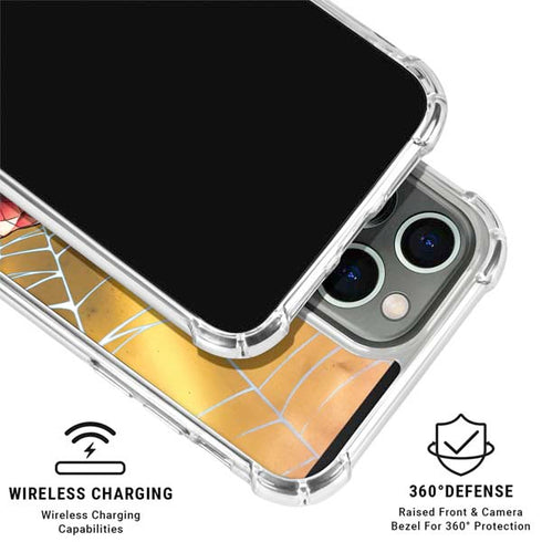 Marvel Spiderman Web Shooting iPhone 15 Pro Clear Case